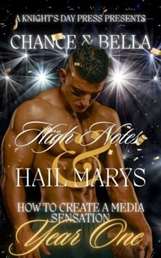 Book Cover: High Notes & Hail Marys : A MM Football Player / Pop Star Romance